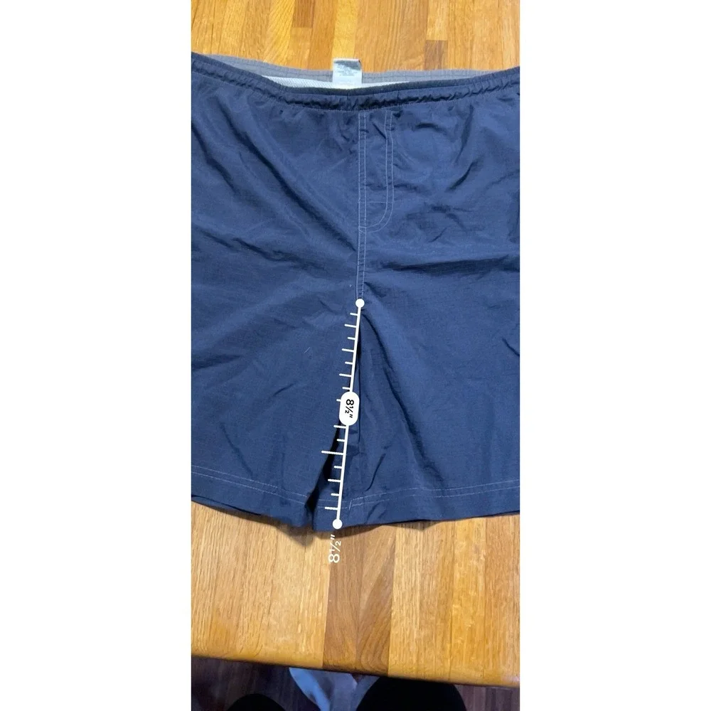 Old Navy Men Medium Solid Navy Blue Mesh‎ Lined Swimwear Board Trunk Shorts